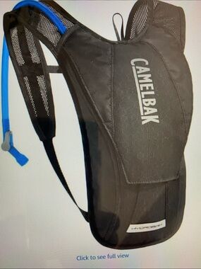 CamelBak Hydrobak Black Hydration Backpack with Blue Tube Big Bite Valve NWT
